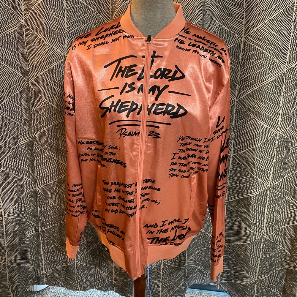 3:16 Collection, Bomber Jacket, size L, Rose Pink Color